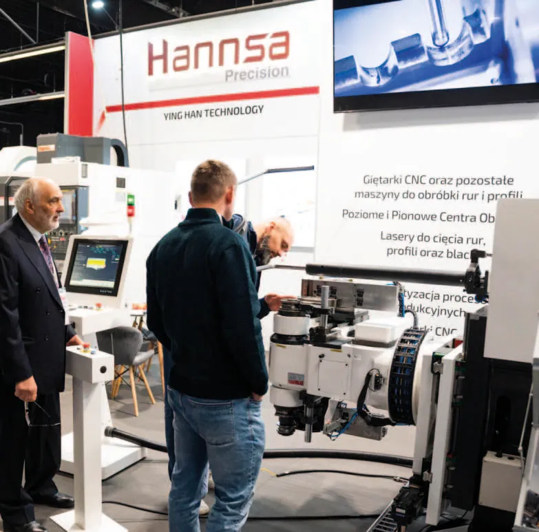 CNC machine demonstration in hall E